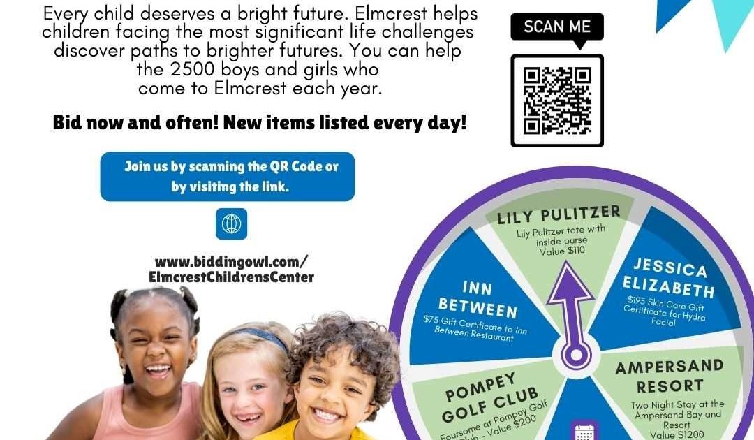 BIDS FOR KIDS ONLINE AUCTION OPEN! - Elmcrest Children's Center